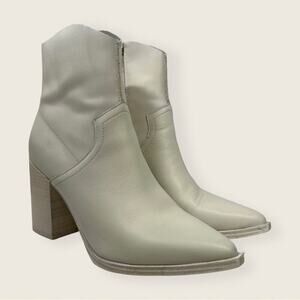 EUC | Steve Madden | Cate Cowboy Boots | Bone | Size 8.5 US
